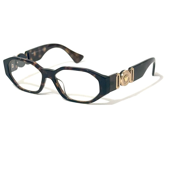 Versace Mod 3320-U 108 Brown and Gold Women's Glasses 3320 U New Authentic - Picture 9 of 10